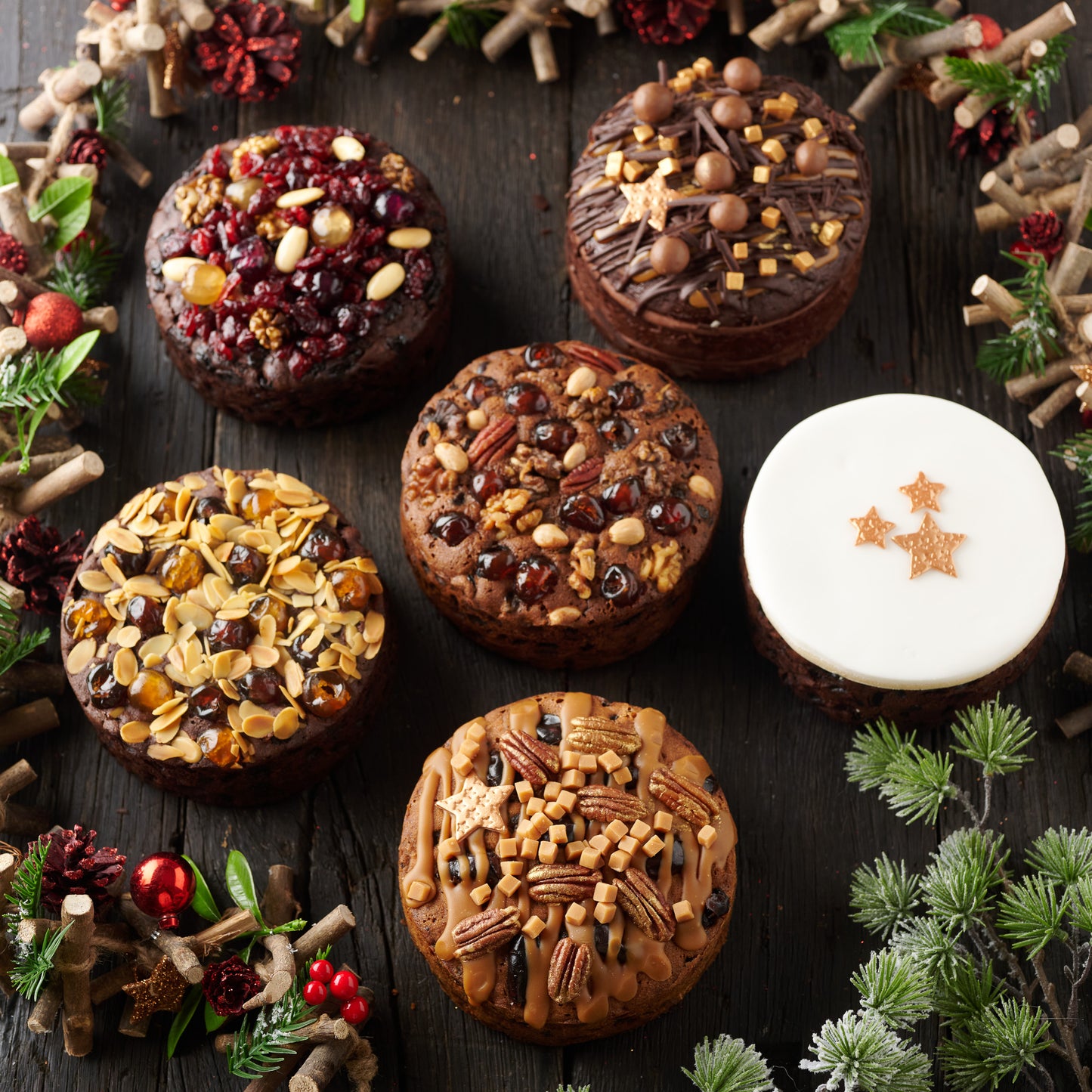 Brandy Fruit & Nut Cake- Round